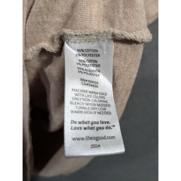 Life Is Good T Shirt Womens XL Graphic Tee Happy Hour Campfire Dog Classic Fit - Picture 5 of 11